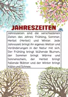 Vorschau - Arbeitsblätter - Grundschule Arbeitsblätter: Sommer, Winter, Frühling, Herbst: Jahreszeiten kennenlernen, Wetter beschreiben, Quiz und Rätsel - Seite 1