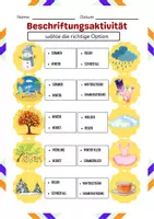Vorschau - Arbeitsblätter - Grundschule Arbeitsblätter: Sommer, Winter, Frühling, Herbst: Jahreszeiten kennenlernen, Wetter beschreiben, Quiz und Rätsel - Seite 2