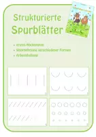 Vorschau - Arbeitsblätter - Schwungübungen - Strukturierte Spurblätter - Deckblatt