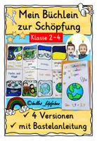 Vorschau - Arbeitsblätter - Schöpfung Religionsunterricht Grundschule FALTHEFT BASTELN - Deckblatt