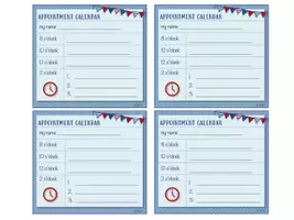 Vorschau - Anderer Materialtyp - Appointment Calendar / Englisch Klasse 5-10 - Seite 1