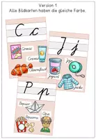 Vorschau - Poster - Schreibschrift - Buchstaben - Poster / Bildkarten - Schulausgangsschrift SAS - Seite 1