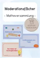 Vorschau - Bildkarten - Moderationsfächer Matheversammlung - Deckblatt