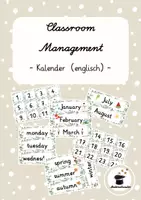 Vorschau - Poster - Materialpaket Kalender & Datum – Deutsch und Englisch | Klasse 3–4 - Seite 2