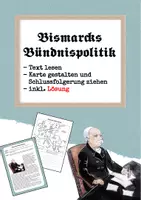 Vorschau - Arbeitsblätter - Bismarcks Bündnissystem - Text und Kartenarbeit - Deckblatt
