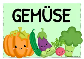 Vorschau - Arbeitsblätter - OBST und GEMÜSE - Legematerial und Poster - Seite 3