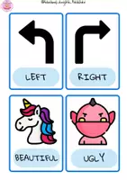 Vista previa - Tarjetas / Manipulativos - THE ADJECTIVES AND THEIR OPPOSITES FLASHCARDS - página 3