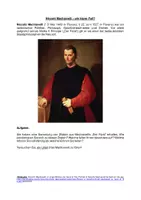 Vorschau - Arbeitsblätter - Machiavellis "Der Fürst" / Il Principe - Zitate und Einordnung, Analyse des Kapitels 17 - Seite 1