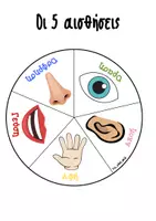 Προεπισκόπηση - Flashcards - Οι 5 αισθήσεις - Εξώφυλλο