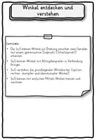 Vorschau - Stundenentwürfe - Winkel Winkeltypen Klasse 3, 4 - Seite 1