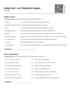 Vorschau - Arbeitsblätter - Kaiser Karl I. - Lückentext und Übungen - Seite 2
