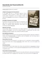 Vorschau - Arbeitsblätter - Geschichte des Frauenwahlrechts - Lückentext und Übungen - Seite 1