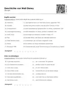 Vorschau - Arbeitsblätter - Geschichte von Walt Disney - Lückentext und Übungen - Seite 3