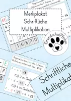 Vorschau - Poster - Merkplakat Schriftliche Multiplikation - Deckblatt