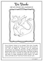 Vorschau - Arbeitsblätter - Der Drache - Beschreibung - Klasse 2 bis 3 - Seite 2