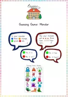 Vorschau - Spiele - Guessing Game: Monster / colours/ body parts - Deckblatt