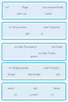 Vorschau - Aufgabenkarten - Schüttelwörter Satzglieder - Seite 2