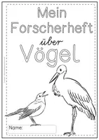 Vorschau - Stationenlernen - Forscherheft heimische Vögel | Steckbrief | Sachunterricht - Seite 1