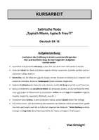 Vorschau - Unterrichtsreihen - Satire - KA mit EWH: Lebensgefahr im Deutschunterricht - Seite 3