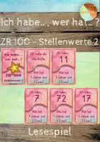 Vorschau - Spiele - Ich habe..., wer hat...? - ZR100 - Stellenwerte 2 - Deckblatt