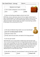 Vorschau - Arbeitsblätter - Quiz zur Geld-Reportage (mit Lösung) - Seite 2