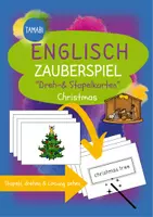Vorschau - Spiele - Christmas Grundschule Englisch - ZAUBERSPIEL "Dreh- & Stapelkarten" Wortschatz "Weihnachten" - Deckblatt