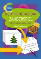 Vorschau - Spiele - Deutsch - DaZ/DaF: ZAUBERSPIEL "Dreh- & Stapelkarten" Wortschatz "Weihnachten" | daz/daf spiele - daz daf grundschule - Wortschatz nach Themen - Deckblatt