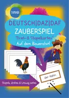 Vorschau - Stationenlernen - Deutsch - DaZ/DaF Materialpaket: ZAUBERSPIELE "Dreh- & Stapelkarten" Wortschätze nach Themen - Seite 1