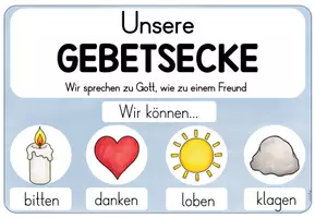 Vorschau - Mal- und Bastelvorlagen - Religion: Unsere Gebetsstation/ Gebetsecke (Kl. 2-4) - Seite 2