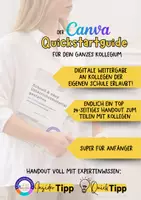 Vorschau - Unterrichtsreihen - Canva für deine Kollegen & Einsteiger: Skript "Canva Quickstart-Guide" - Seite 1