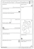 Vorschau - Arbeitsblätter - Steckbrief Bundesländer vorstellen (Arbeitsblatt & Poster) - Seite 3