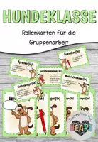 Vorschau - Bildkarten - Hundeklasse - Rollenkarten Gruppenarbeit - Deckblatt
