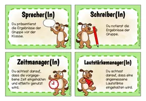 Vorschau - Bildkarten - Hundeklasse - Rollenkarten Gruppenarbeit - Seite 1