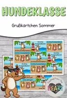 Vorschau - Anderer Materialtyp - Hundeklasse - Grußkärtchen Sommer - Deckblatt