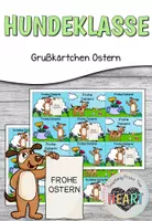 Vorschau - Anderer Materialtyp - Hundeklasse - Grußkärtchen Ostern - Deckblatt