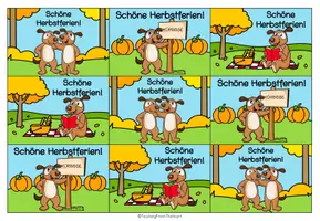 Vorschau - Anderer Materialtyp - Hundeklasse - Grußkärtchen Herbst - Seite 1