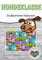 Vorschau - Anderer Materialtyp - Hundeklasse - Grußkärtchen Halloween - Deckblatt