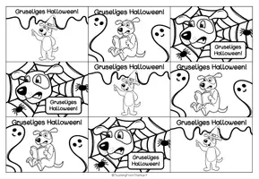 Vorschau - Anderer Materialtyp - Hundeklasse - Grußkärtchen Halloween - Seite 2