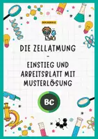 Vorschau - Stundenentwürfe - Zellatmung - Arbeitsblatt und Präsentation - Deckblatt