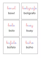 Vista previa - Juegos / Gamificación - Tarjetas de asociación fonema - grafema - palabra - página 3