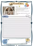 Vorschau - Arbeitsblätter - Die Lehren Jesu über Liebe - Jesus und Liebe Nächstenliebe mit Lösung (Klasse 5/6/7) - Seite 3