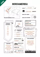Vorschau - Arbeitsblätter - Kontinent Nordamerika Steckbrief - Seite 2