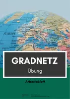 Vorschau - Arbeitsblätter - Gradnetz der Erde: Übung (Koordinaten + Lückentext inkl. Lösung) - Deckblatt