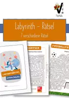 Vorschau - Arbeitsblätter - Labyrinth Rätsel - perfekter Zeitpuffer - Deckblatt