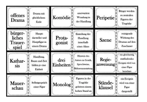Vorschau - Spiele - Fachbegriffe Drama Merkblatt & Domino - Seite 3