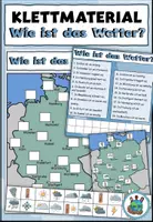 Vorschau - Aufgabenkarten - Klettmaterial "Wie ist das Wetter?" DaZ / DaF / Sachunterricht - Deckblatt