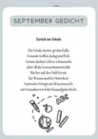 Vorschau - Arbeitsblätter - 4 Gedichte für den SEPTEMBER ab 2. Klasse (auswendig lernen, aufhängen) - Seite 2