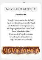 Vorschau - Arbeitsblätter - 4 NOVEMBER Gedichte ab der 2. Klasse - Seite 1