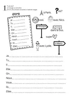 Vorschau - Arbeitsblätter - Arbeitsblätter zum Verb être - le verbe être - Deckblatt