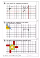 Vorschau - Klassenarbeiten - Mathearbeit: Achsen- und Drehsymmetrie (Klasse 4) - Seite 3